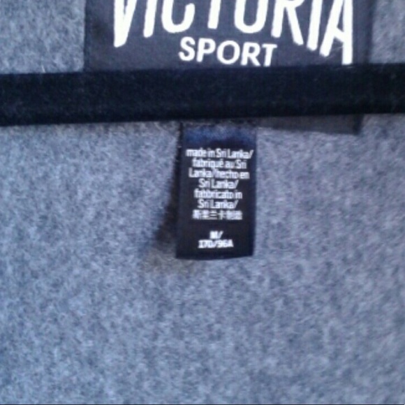SOLD Victoria Secret Sport v neck pull over hoodie - Picture 2 of 3